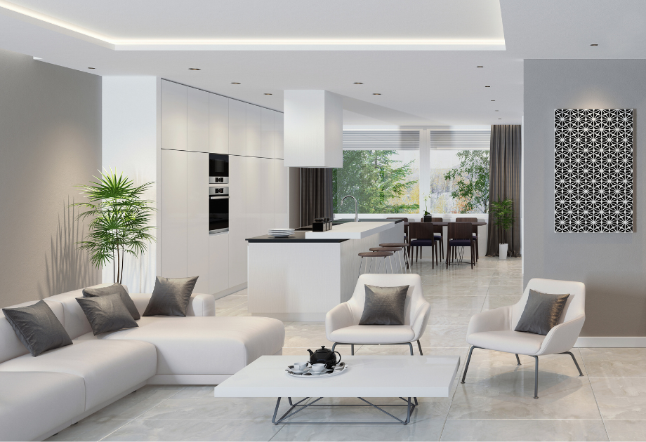 Modern minimalist room